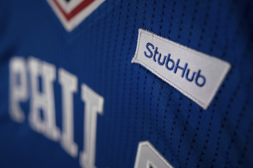 Philadelphia 76ers StubHub NBA jersey partnership