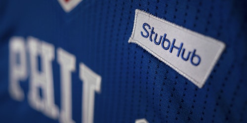 Philadelphia 76ers StubHub NBA jersey partnership