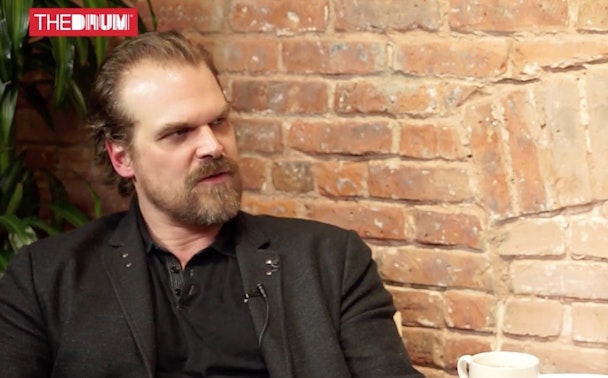 David Harbour shares his thoughts on storytelling at Whosay studio in NYC