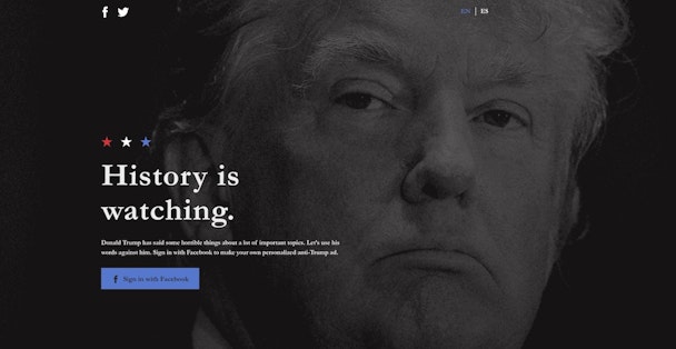 Goodby, Silverstein launch anti-Trump ad generator two weeks before election