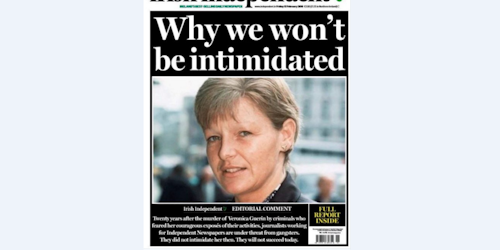 irish Independent publishers defiant front page