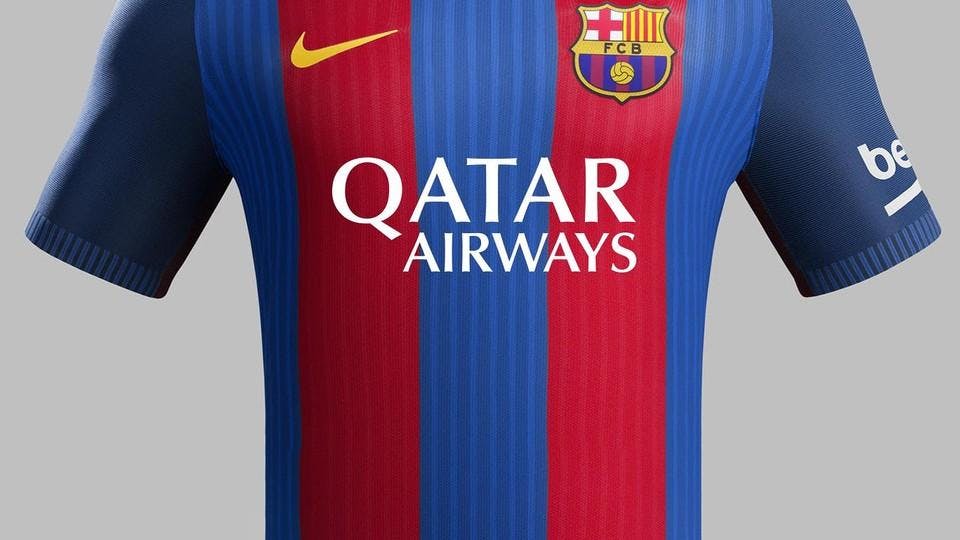 Fc barcelona jersey qatar 2024 airways