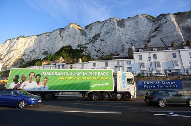 The Drum | Paddy Power's Immigrant Lorry Advert Found In Breach Of  Guidelines