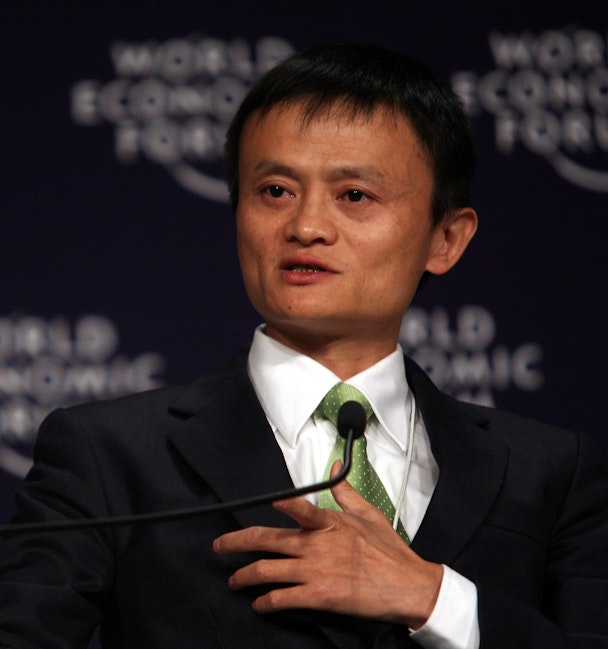Jack Ma, Alibaba's chief executive, was speaking at The World Economic Forum
