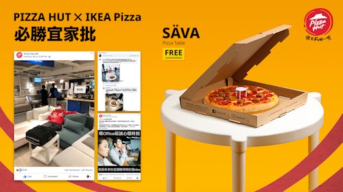 Pizza Hut and Ikea collaborate on pizza and flatpack products