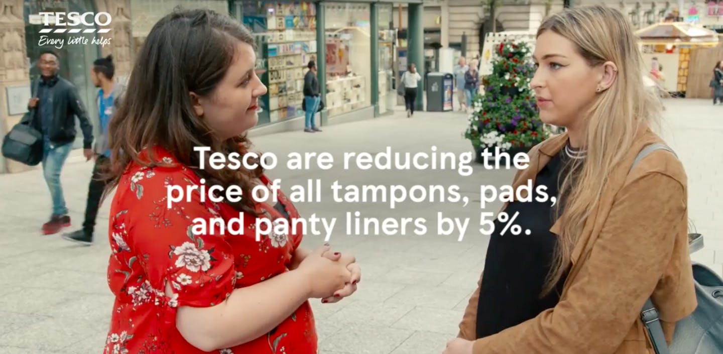 Tesco launches campaign to publicise its tampon tax absorption The Drum