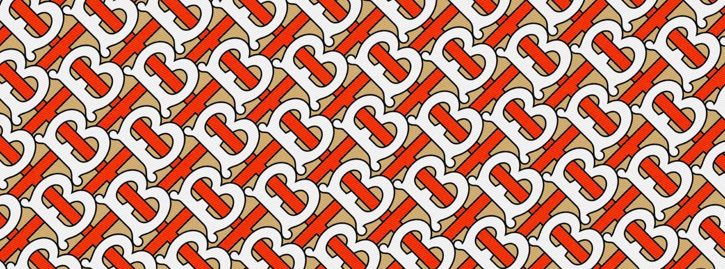 burberry logo pattern