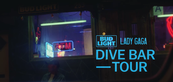 Lady Gaga partners with Bud Light for three stop dive bar tour, digital campaign 
