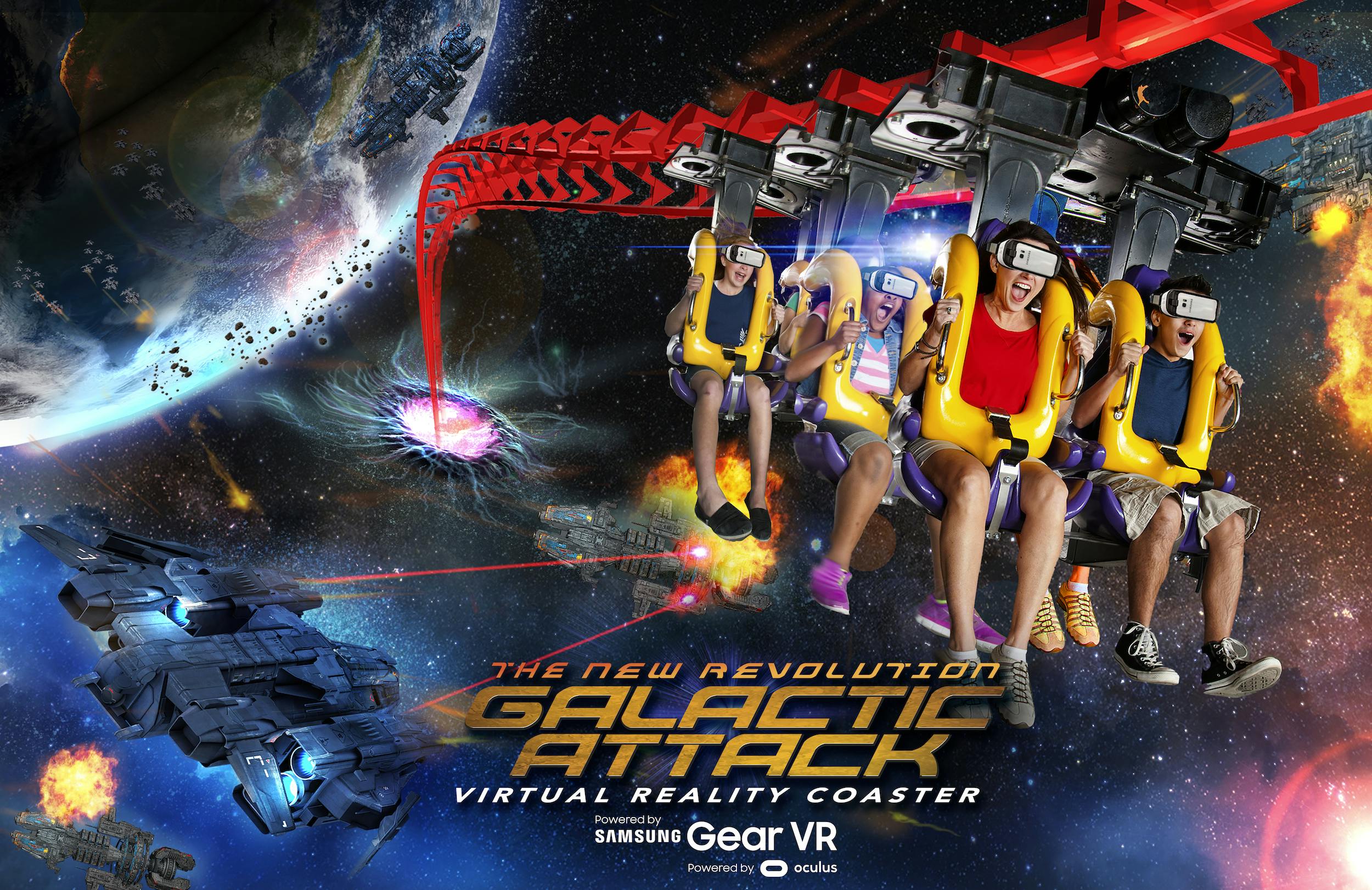 Samsung Gear turns roller coasters at Six Flags into immersive