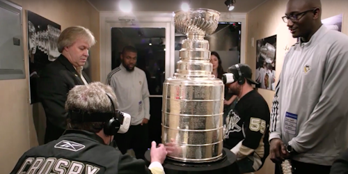 The NHL created a VR experience to celebrate the Stanley Cup.