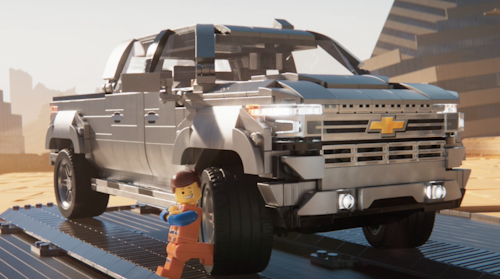 Emmet Lego Chevy Silverado
