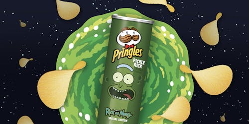 Pickle Rick flavor Pringles Pickle Rick flavor Pringles
