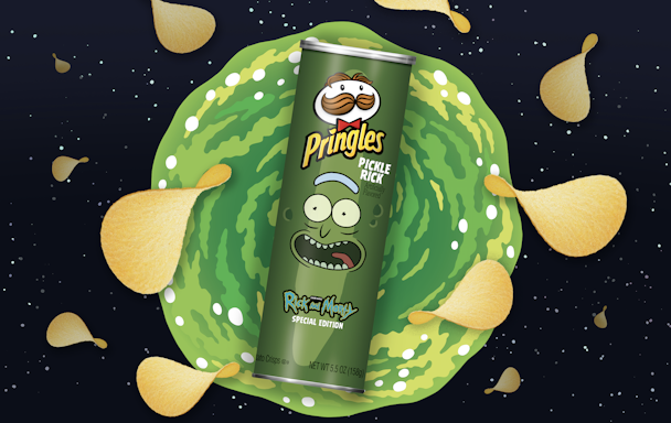 Pickle Rick flavor Pringles