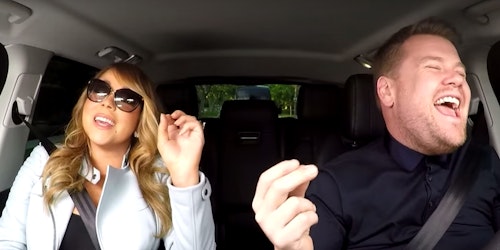 Mariah Carey on the inaugural episode on Carpool Karaoke