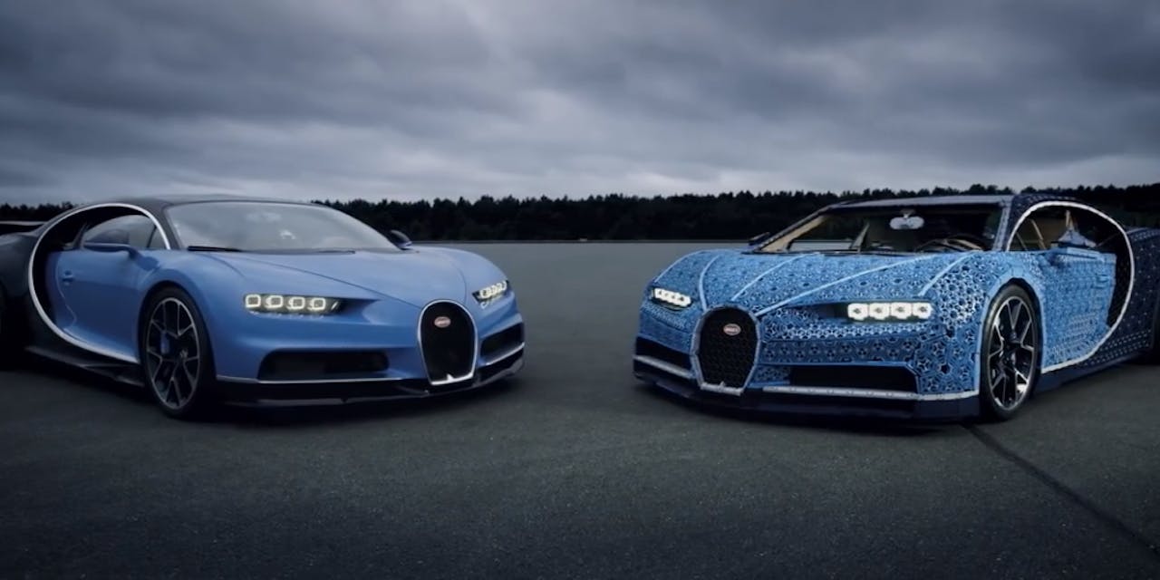 Real lego top car bugatti