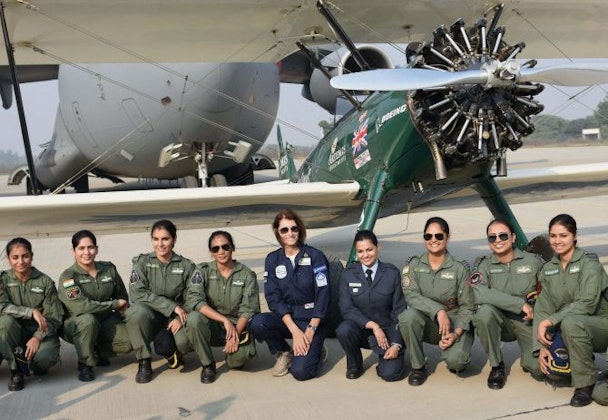 The Indian Air Force defies stereotypes by featuring India's first batch of women fighter pilots