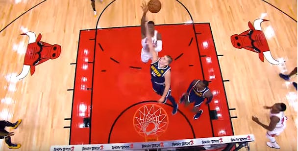 Chicago Bulls collaborates with Rovio Entertainment for Angry Birds Eye View Cam Chicago Bulls collaborates with Rovio Entertainment for Angry Birds Eye View Cam