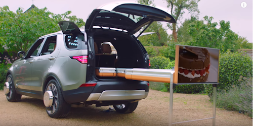 A partnership between Jamie Oliver and Jaguar Land Rover to enable cooking inside the car