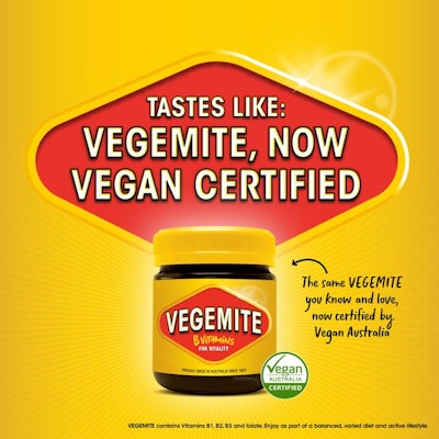 Vegemite turns an official Vegan brand with a certification