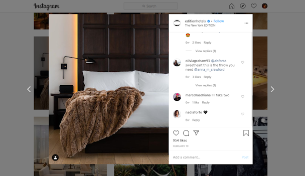 Edition Hotels's VP brand experience believes the hotel industry should take learn from Instagram and fashion
