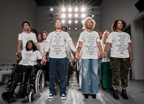 Justice for Grenfell at London Fashion Week