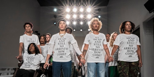 Justice for Grenfell at London Fashion Week