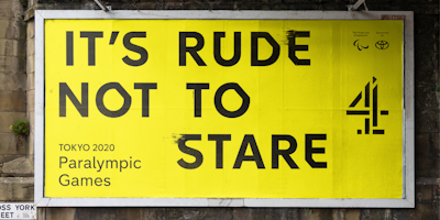 'It's Rude Not to Stare' - Channel 4 bold OOH posters promote upcoming Paralympics