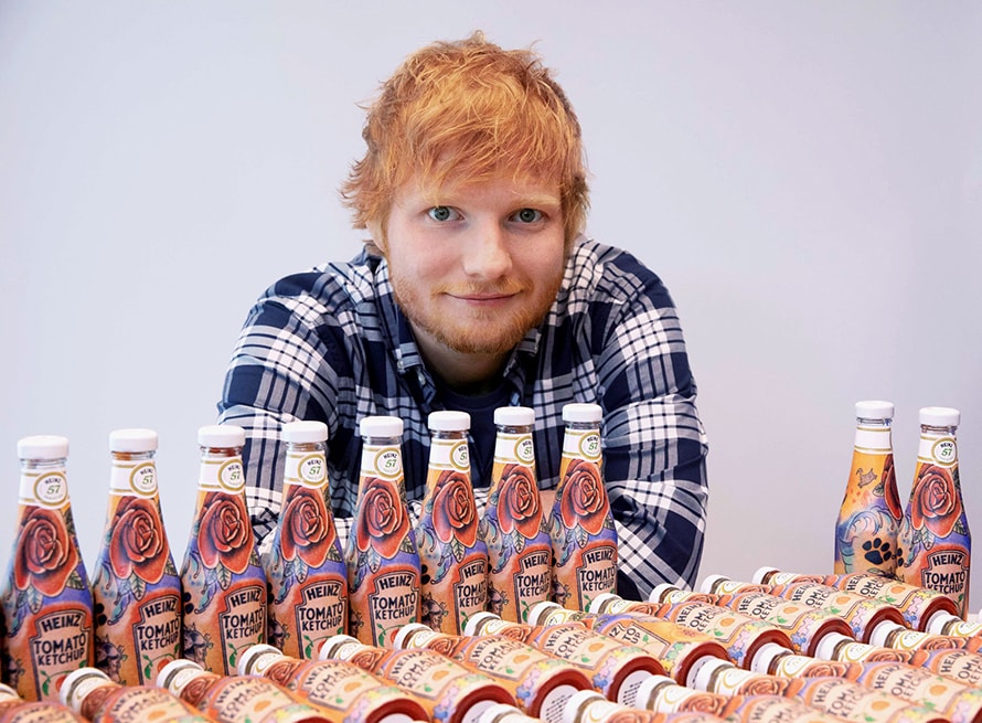 Ed Sheeran Gets Lizard Tattoo for New Album-Inspired Sleeve- PopStarTats