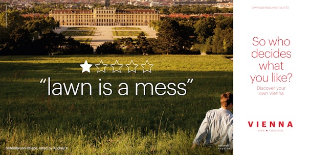 The Vienna Tourist Board asks 'Who decides what you like?'