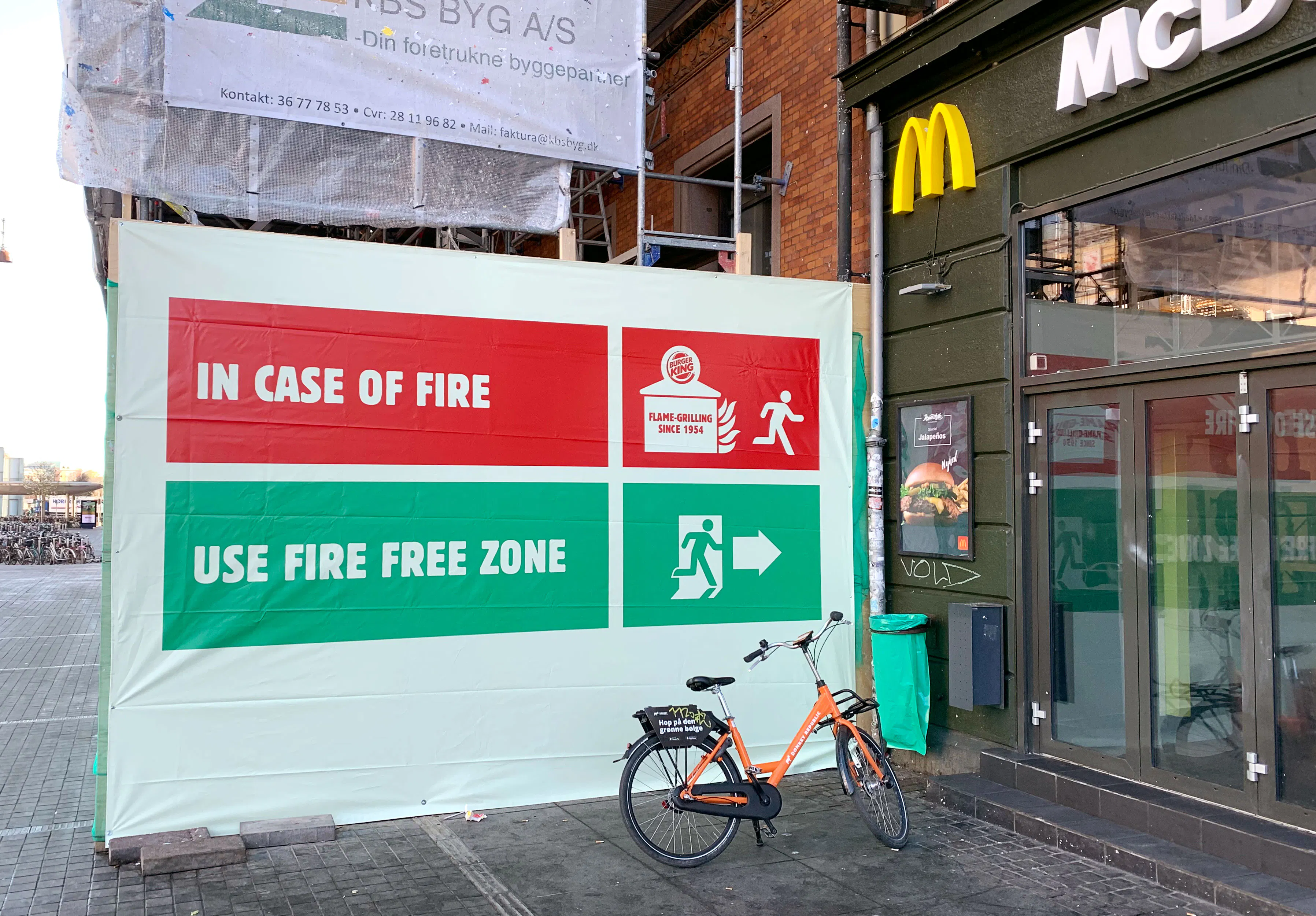 Burger King teases McDonald's with well-placed fire safety billboards ...