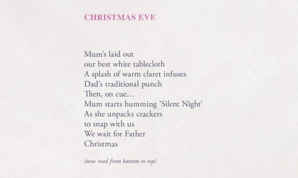 Christmas Eve reversible poem