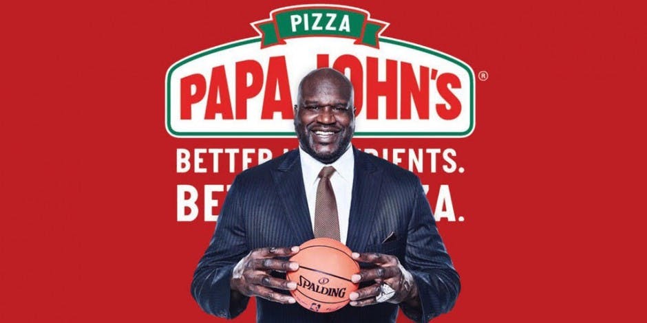 Papa john's store shaq