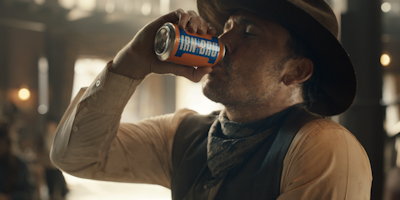 A world far away from the shores of Scotland, Irn bru's irreverent cinematic mash-up