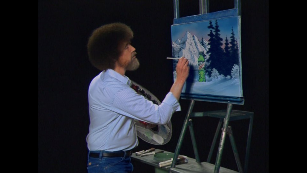 Person Follows Bob Ross' Painting Tutorial In MS Paint, Gets Blown