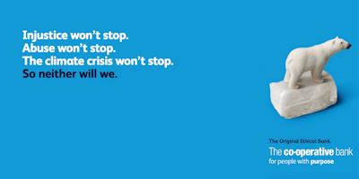 The Co-operative Bank promotes its ESG credentials in 'We Won't Stop' campaign