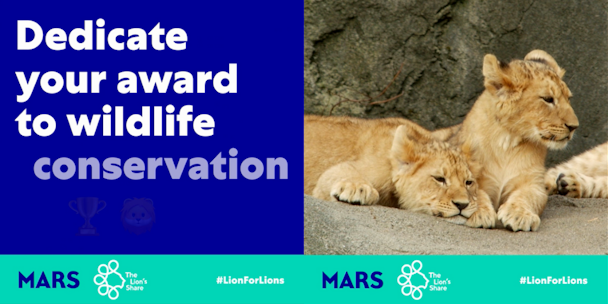 The Lion's Share Fund issues challenge to give up your #LionforLions