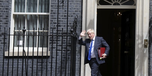 Boris Johnson leaves office