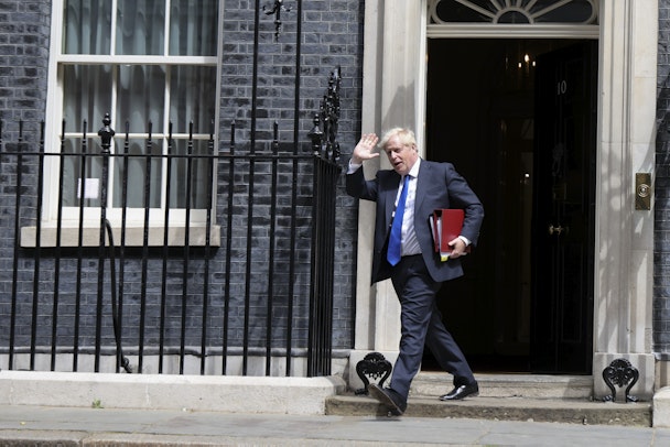Boris Johnson leaves office