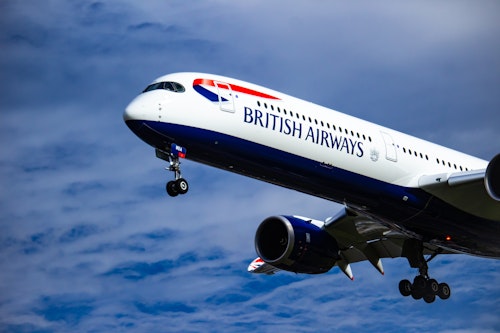 british airways plane