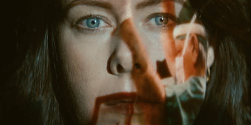 a woman's face a woman's face