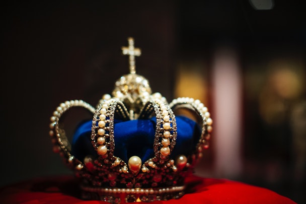 The royal crown of Bavaria on a cushion