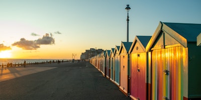 Brighton's seaside landscape picture
