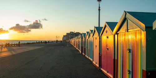 Brighton's seaside landscape picture