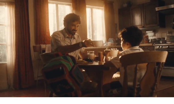 A still from the latest Quaker ad A still from the latest Quaker ad