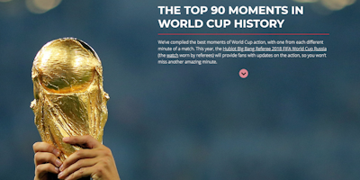 90 amazing World Cup moments: a collaboration from Yard and Rox