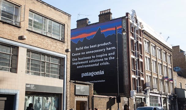 Patagonia out-of-home painted billboard Patagonia out-of-home painted billboard