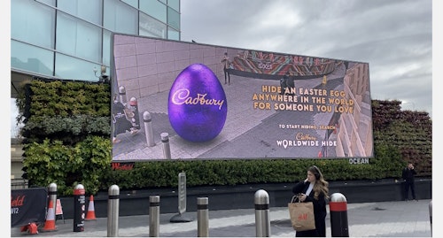 The key creative for the Cadburys Worldwide Hide 2023