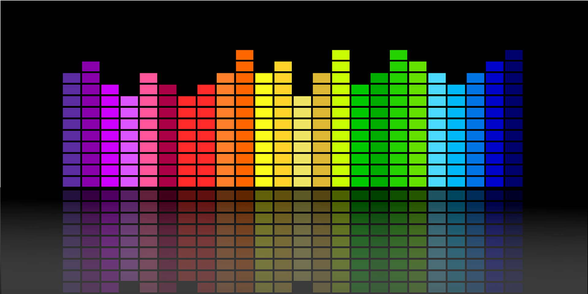 A waveform in many colours representing the breadth of audio opportunities for brands and marketers