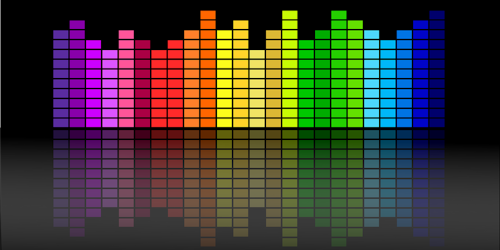 A waveform in many colours representing the breadth of audio opportunities for brands and marketers