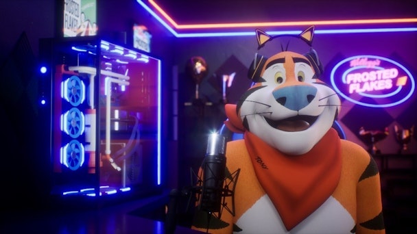 The Vtuber avatar of Tony the Tiger, which saw its debut on Twitch in August 2022